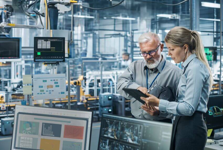 Optimize manufacturing operations with confidence by using real-time data.
