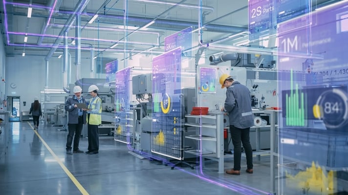 Smart factory using manufacturing operations management software