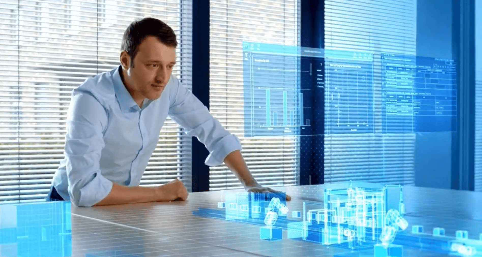 manufacturing executive benchmarking his data